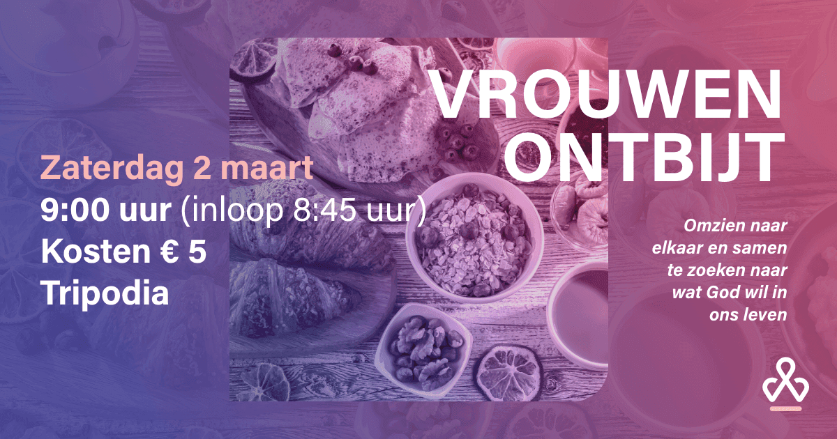 Inspirerend vrouwenontbijt op zaterdag 2 maart in Tripodia