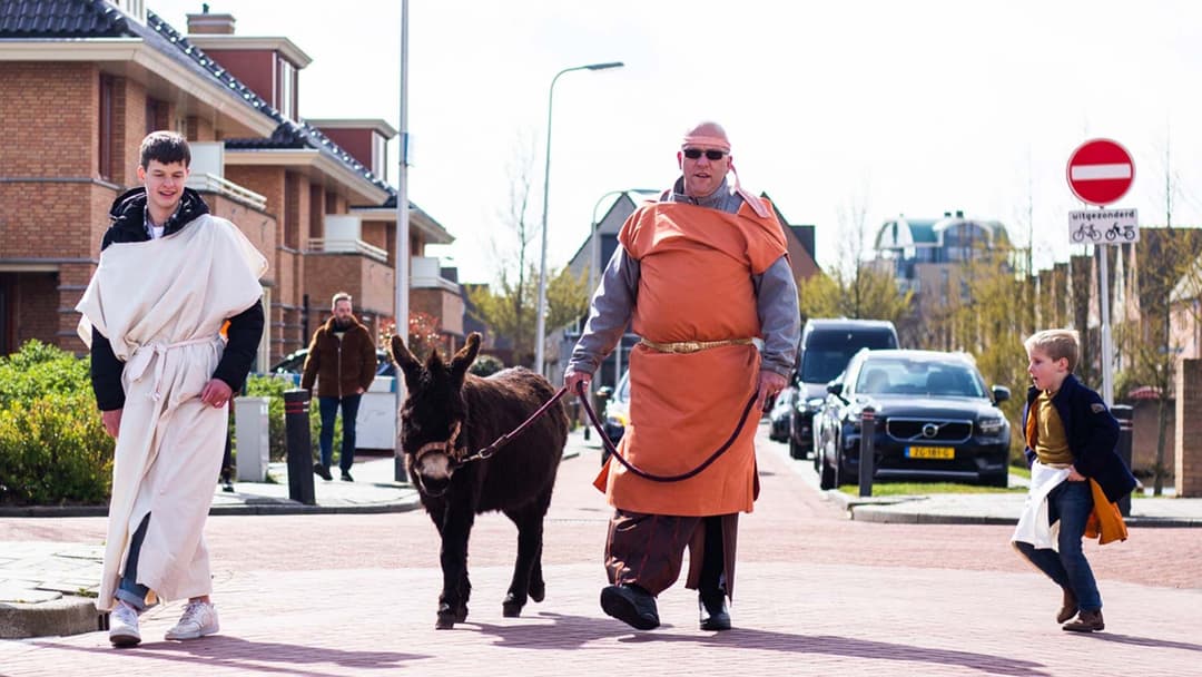 Paaswandeling door centrum Rijnsburg