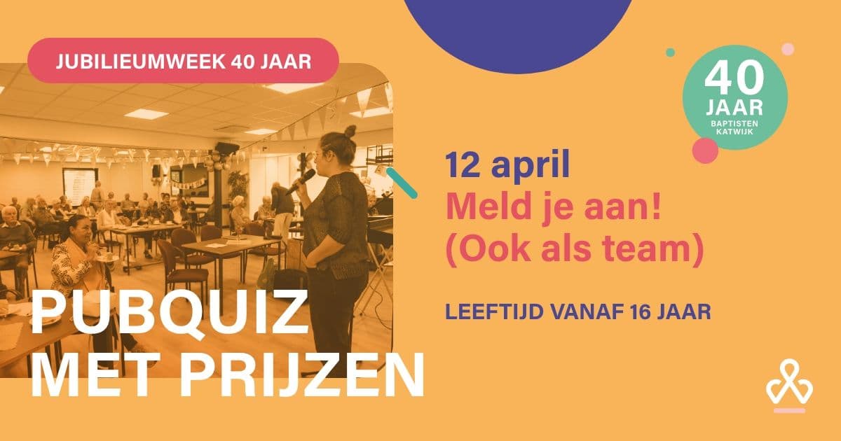 Nog paar plekjes beschikbaar voor Pubquiz!